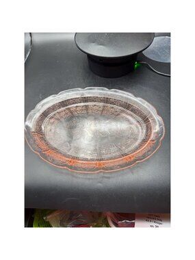 Jeanette Glass Cherry Blossom Oval Dish